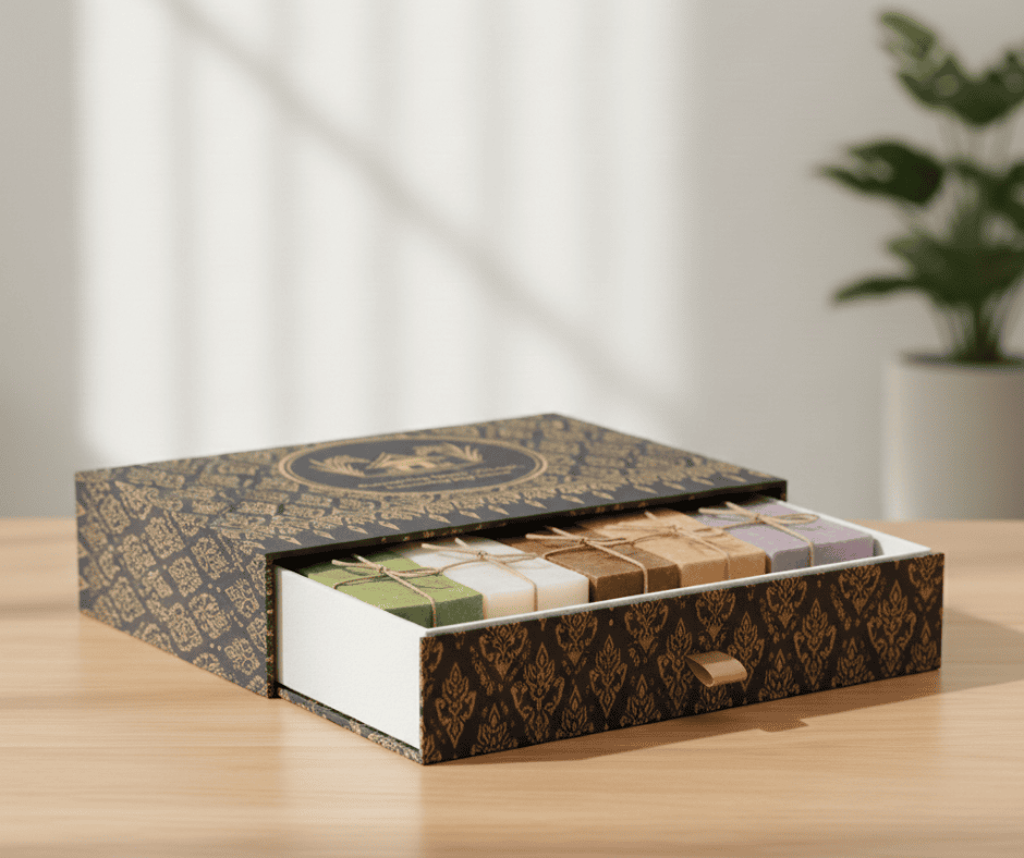 กล่องกระดาษทรงลิ้นชัก