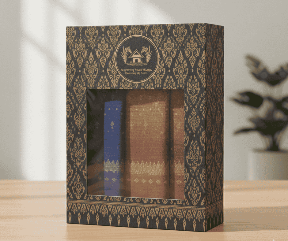 ตัวอย่างกล่องผ้าไหม